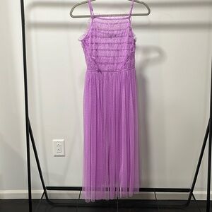 ROMEO + JULIET couture, tulle purple dress, size L.